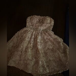 Floral sequin mini dress